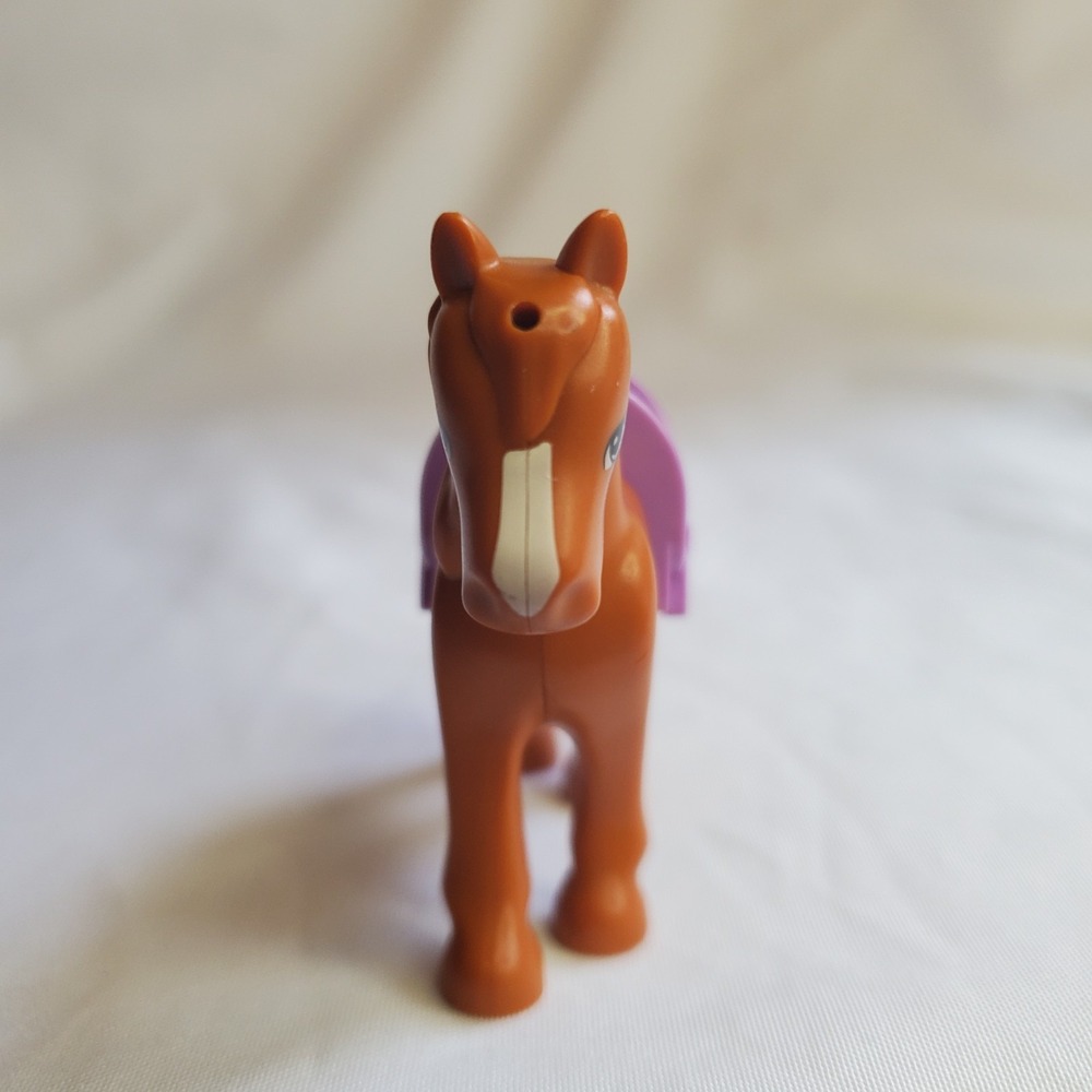 Lego Friends Brown Horse And Purple Saddle - Picture 2 of 6